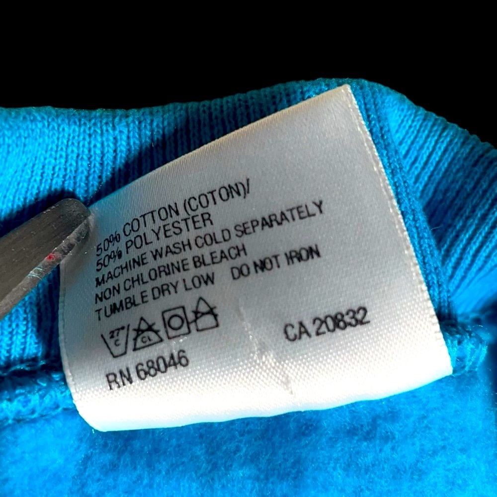 VTG 80s Universal Studios Florida Men’s Turquoise XL Crewneck Sweatshirt in EUC - Picture 9 of 11